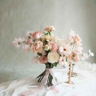 SPECIAL【１月限定 スイートピーのフレグランスブーケ（ADVANCE）】スイートピーの香り漂う華やかブーケレッスン