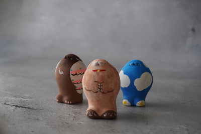 堀江遼子　ryoko horie 器　プリン　ぽんぽこ 作家 堀江遼子 ponpoco mug ホワイト｜作家もののうつわ通販 四季折折