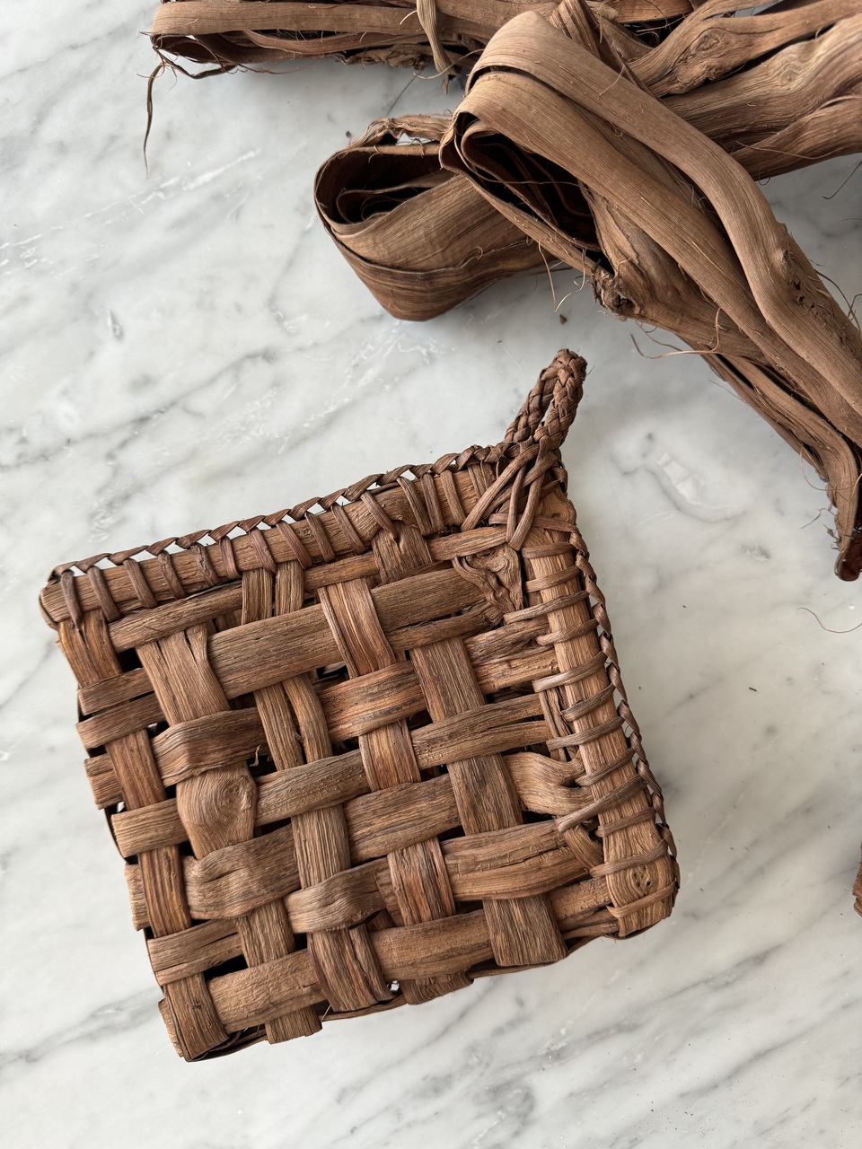 ヴィンテージ 山葡萄かご 山葡萄かごバッグ 太網代（中） kurashisha - くらし舎