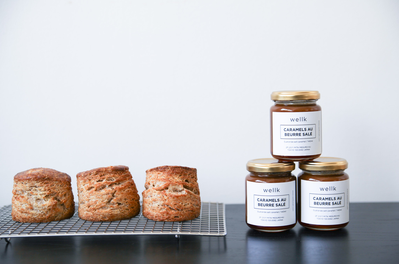 お菓子教室 -全粒粉プレーンスコーン&塩バターキャラメル-