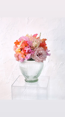 SPECIAL【1月限定　スイートピーのフレグランスアレンジ】宝石箱のように美しいスイートピーのアレンジレッスン