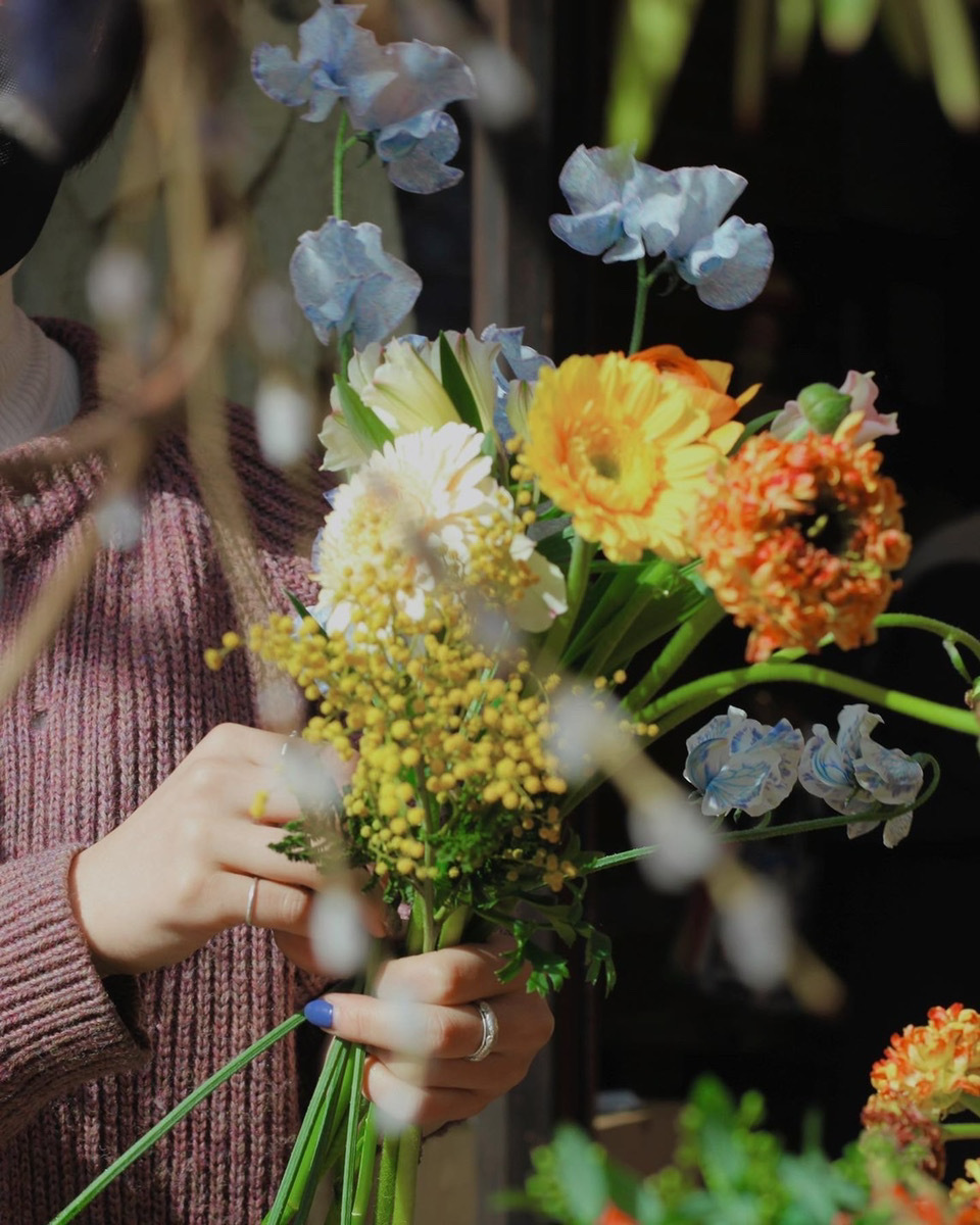 RENEWAL！【FASHION bouquet CLASS】季節の花材をつかった気軽なファッションブーケLESSON