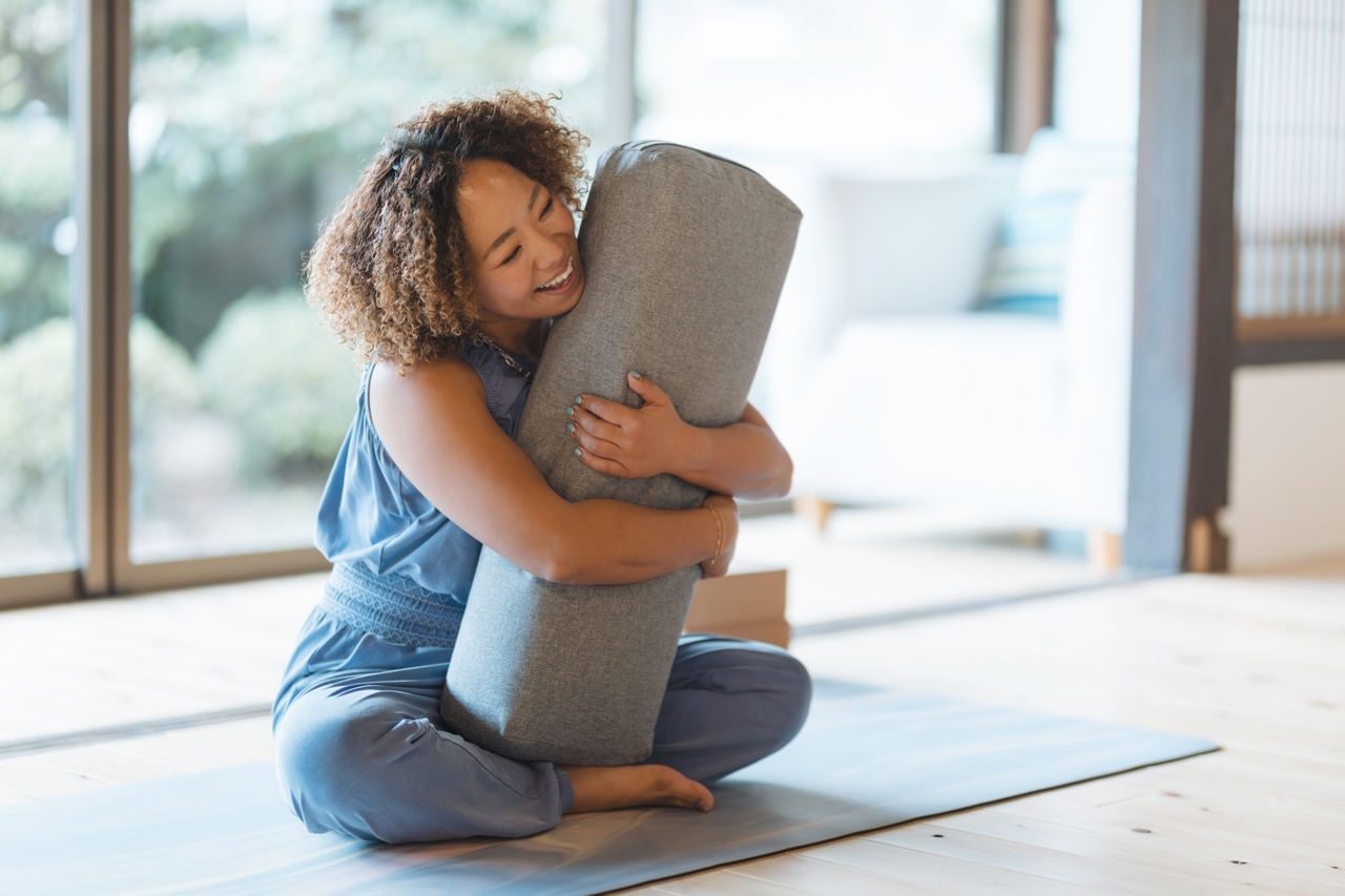 夜の駅前ヨガクラス