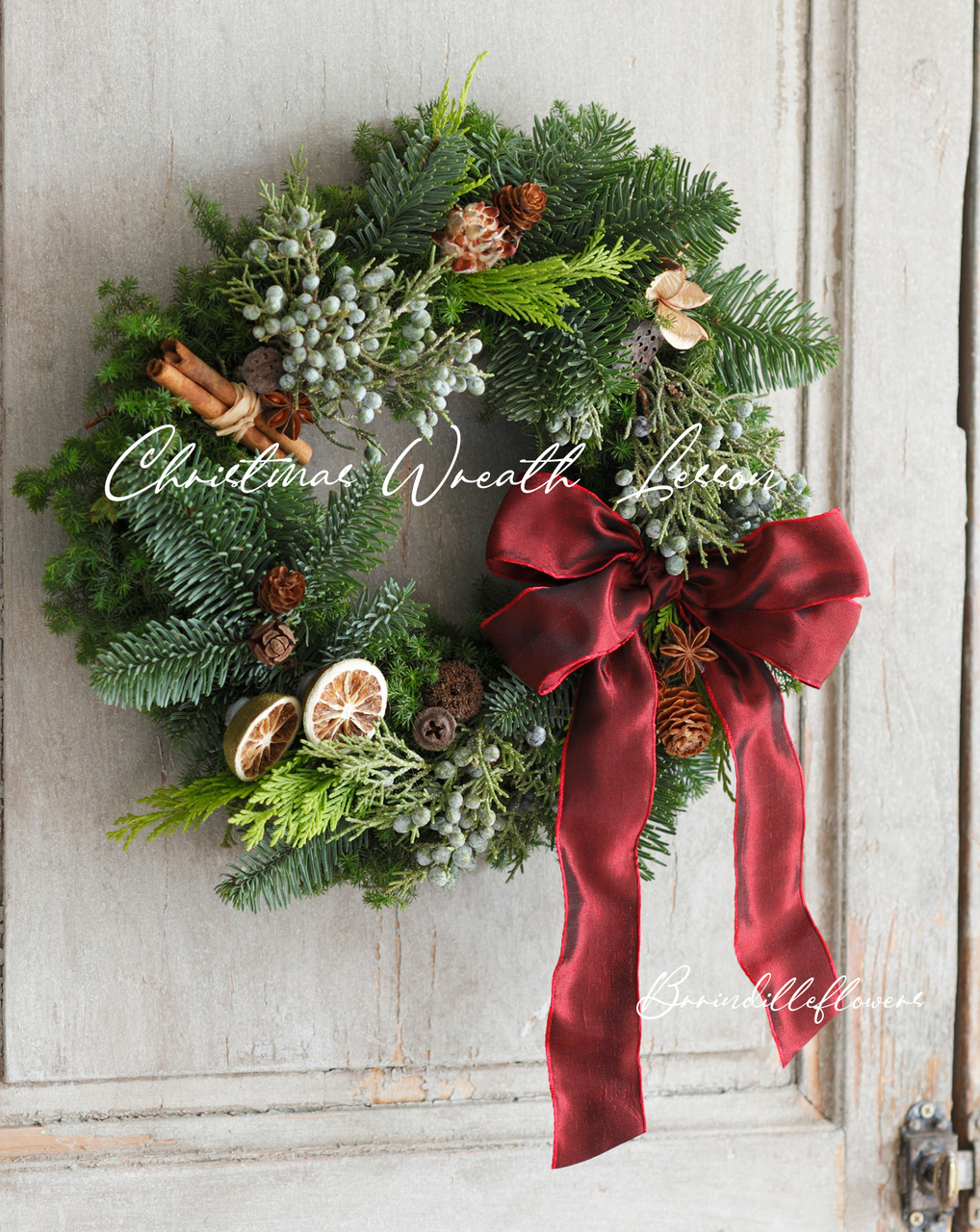 ナチュラルスタイル・クリスマスリースレッスン2025