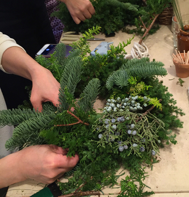 ナチュラルスタイル・クリスマスリースレッスン2025