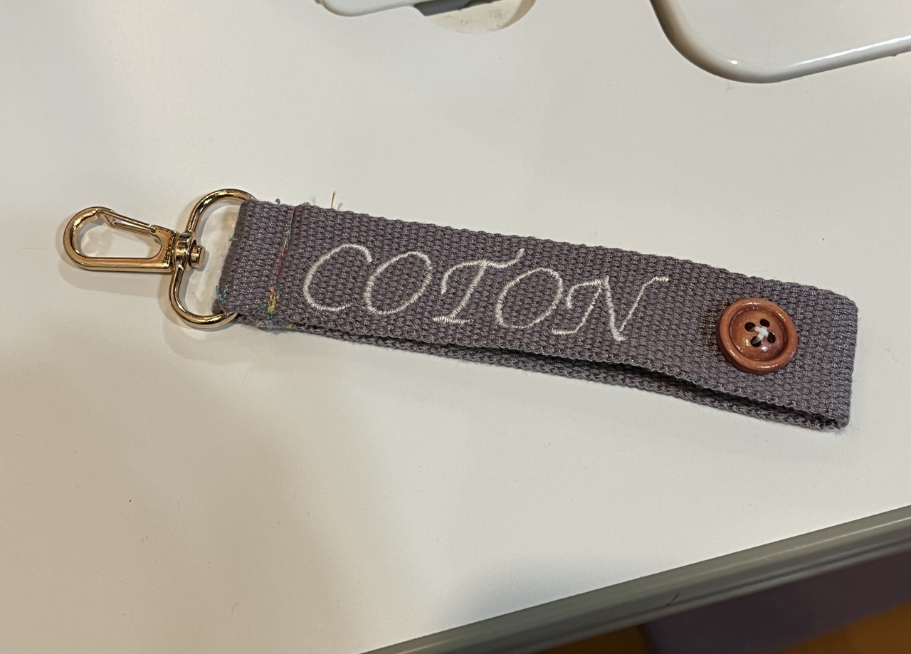 お名前刺繍キーホルダーワークショップ
