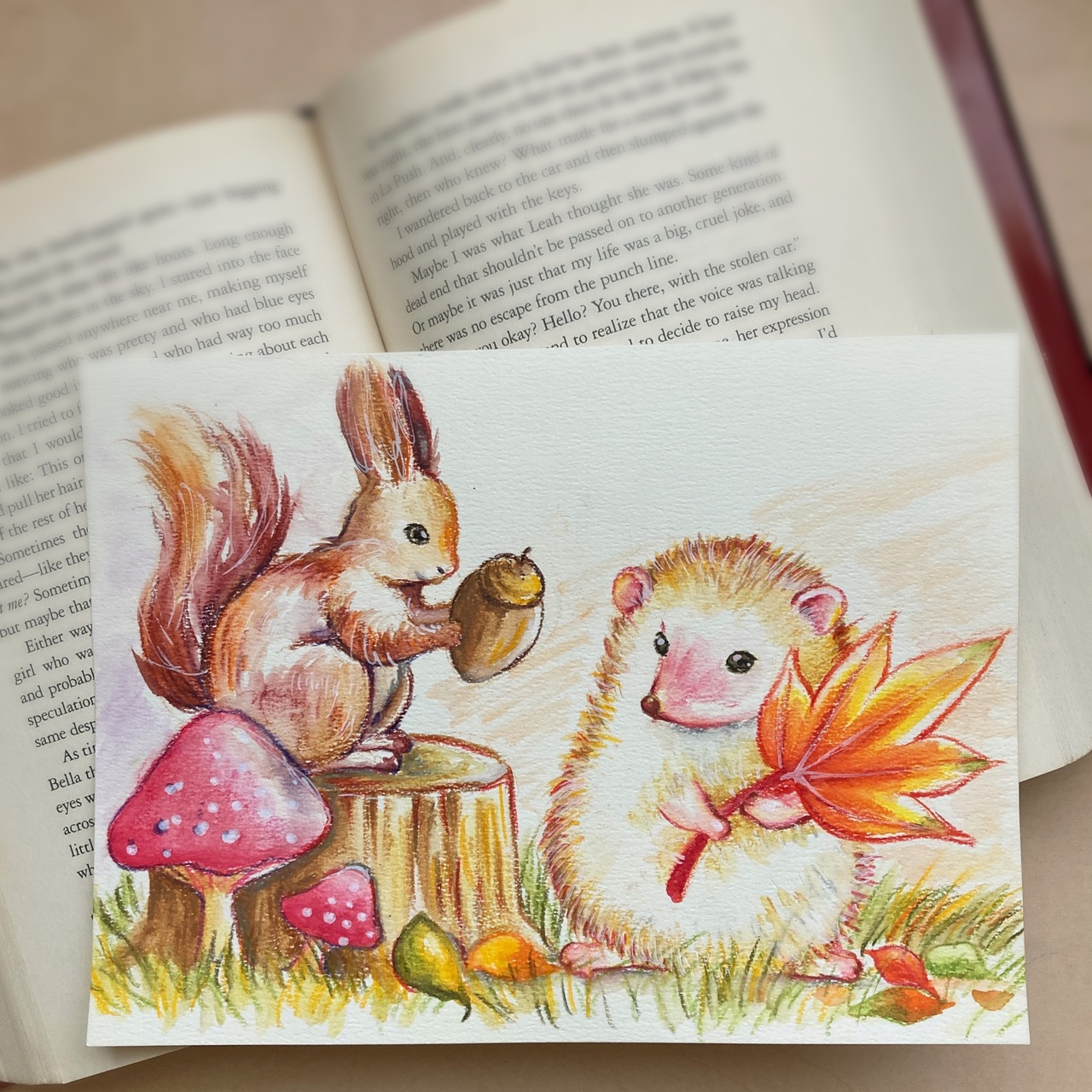 [みどりの自宅教室] 水彩色鉛筆で物語のような絵を描こう