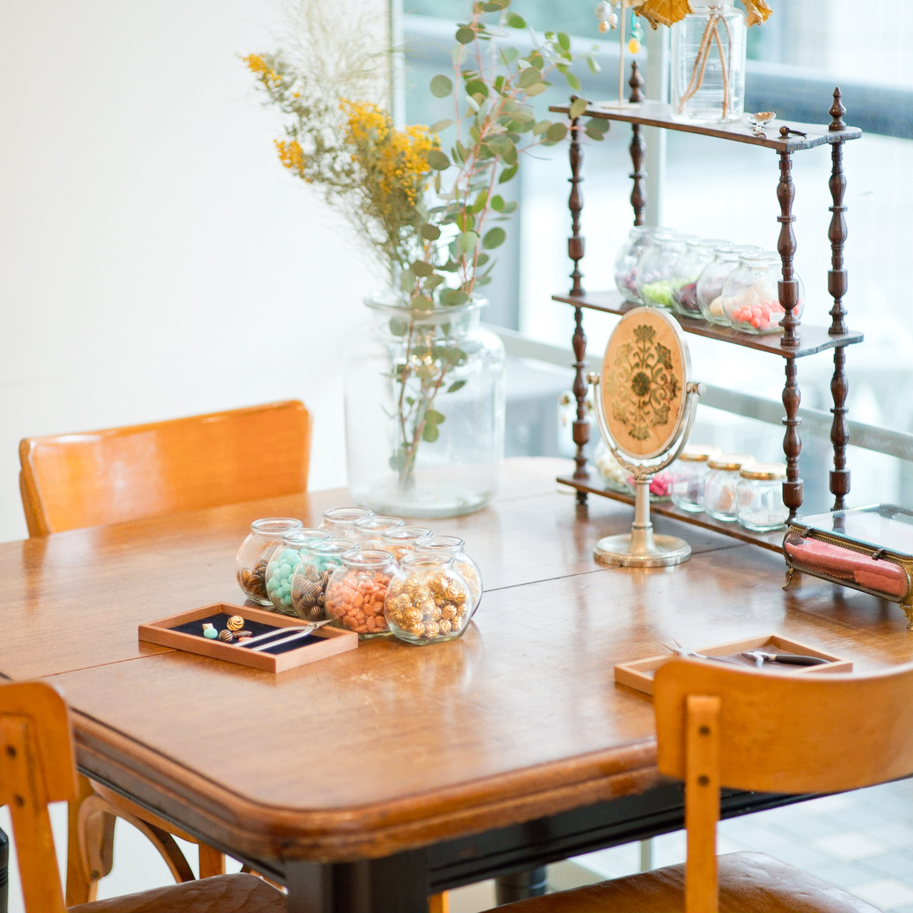 【自由が丘店】ワークショップ*ヴィンテージパーツのアクセサリー作り体験