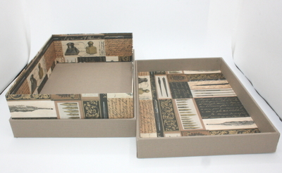 NEW!【カルトナージュ中級★★★】A5サイズが入るお道具箱 4月18日(土)＊中学生以上