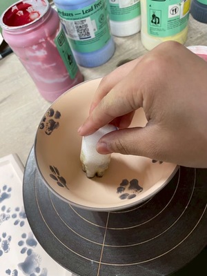 スタンプで自分オリジナルのうつわをつくろう