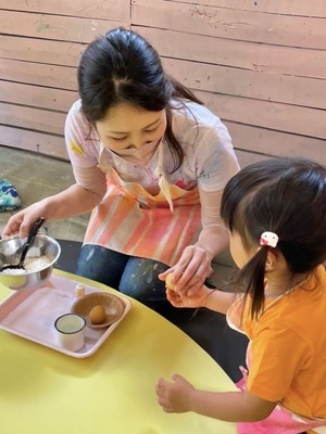 Angel★5/22・26 とろとろ不思議！大きなホットケーキをつくろう！ (1歳半～3歳ごろまで）