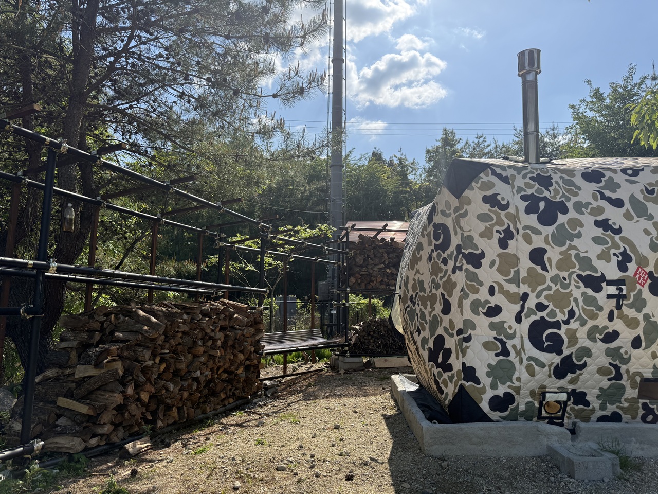 【貸切テントサウナ「AMBER」|2時間30分・最大4名】