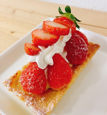 2/2~3/1まで【いちごのスイーツプレート】　農園朝採れの完熟いちごを使用 