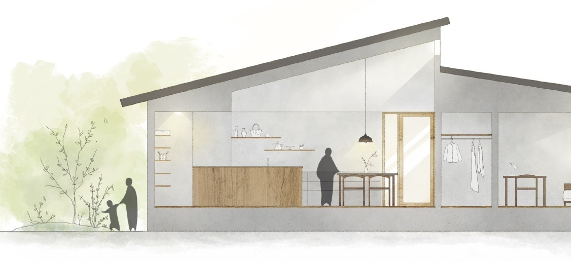 土地に寄り添い、静かに住まう、 土佐山田の平屋