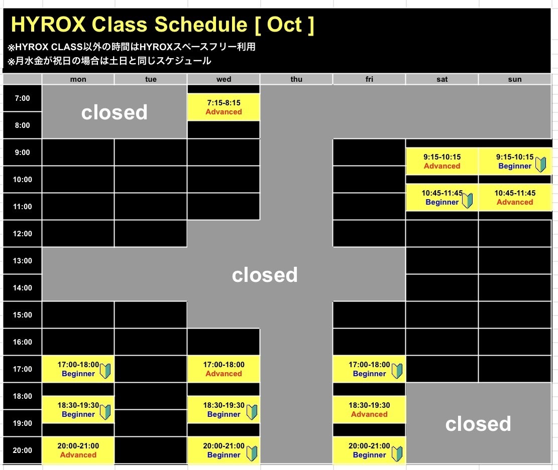 HYROXオープンジムのご予約はこちら