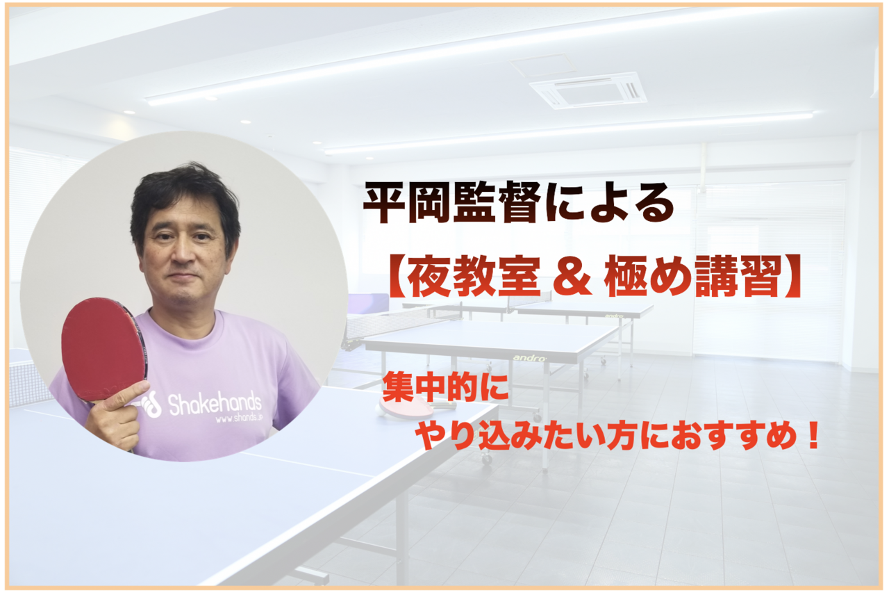 【平岡義博】夜教室&テーマ別極め講習