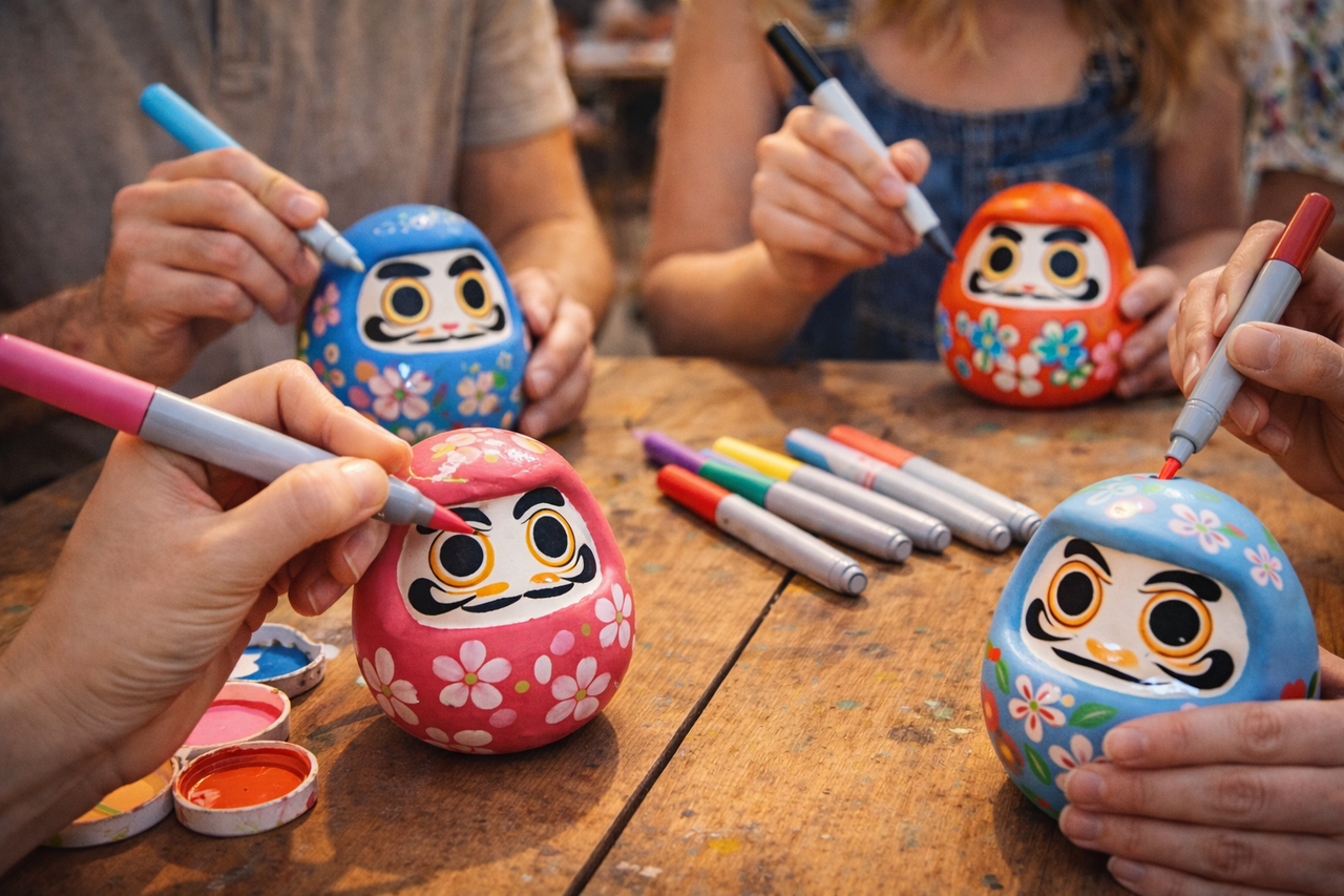 だるま絵付け体験