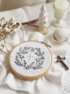 ｛刺繍とお菓子｝ノエルな靴下オーナメントを作る会