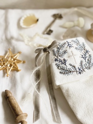 ｛刺繍とお菓子｝ノエルな靴下オーナメントを作る会