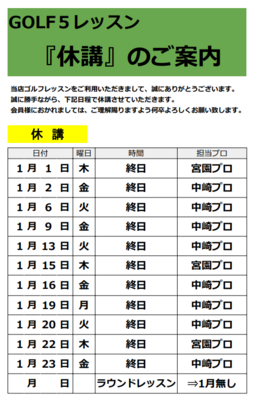 ゴルフ5広島八木店　マンツーマンレッスン