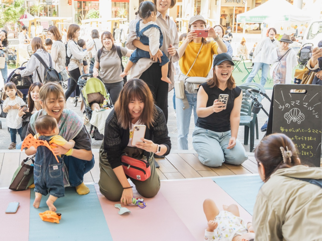 【4/25 みのマママルシェ】みのマママルシェよちよちレース