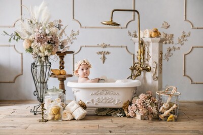 2025年11月開催　フォトスタジオ クローシェ 【お湯なし】ミルクバス撮影会　1F