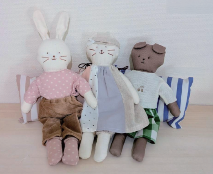 【Keitto Oppi】お洋服もつくれる♪着せ替えお人形