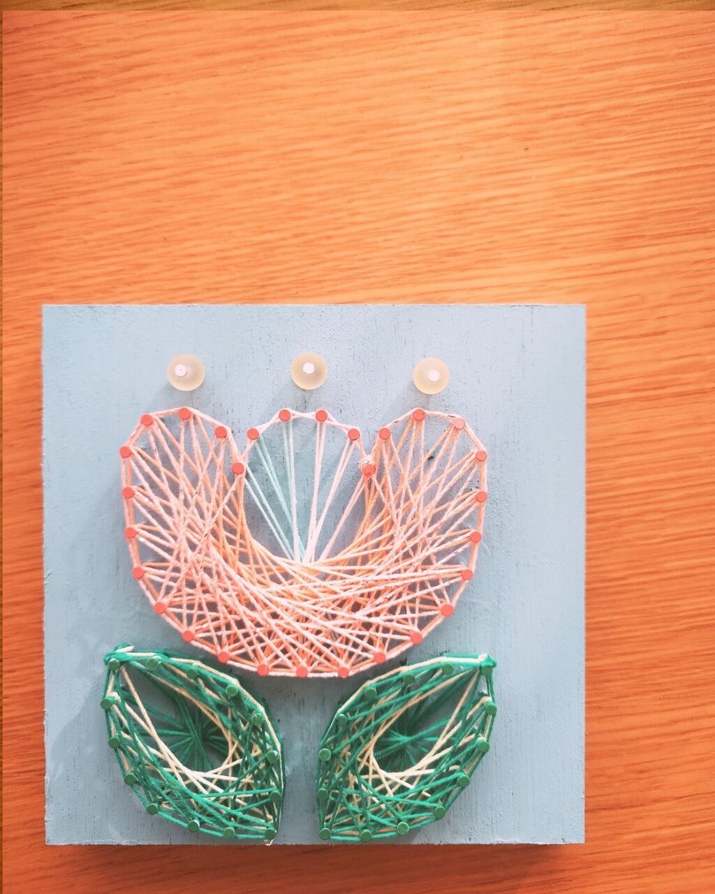 【Keitto Oppi】初めての糸掛けアート♪春を感じるチューリップデザイン