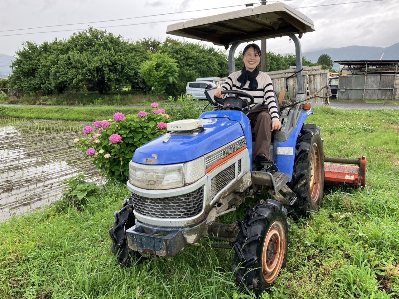 自動操舵システムトラクター運転体験