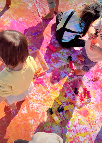 【Keitto】もりねき広場で色にまみれよう！ 春色アート体験