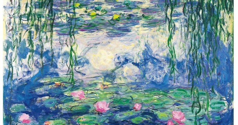 モネの庭の絵画のようなレースが素敵なくすみグリーンの娘役ドレスレオタードＳ～M 庭の女性 - クロード・モネ手描き油絵複製、庭の恋人、カップル