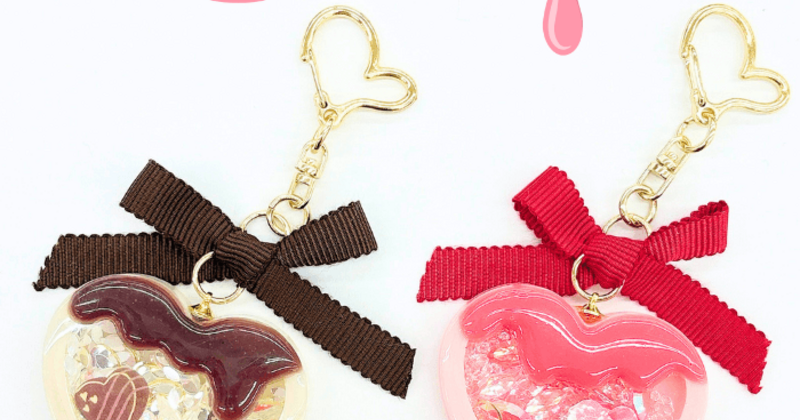 学園店】レジンで作るとろ～りチョコのシャカシャカキーホルダー
