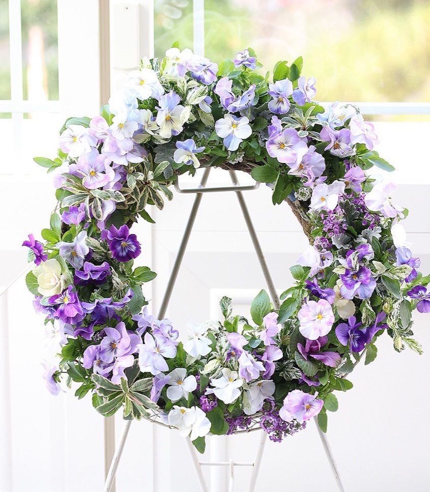 季節の花ギャザリング リースレッスン