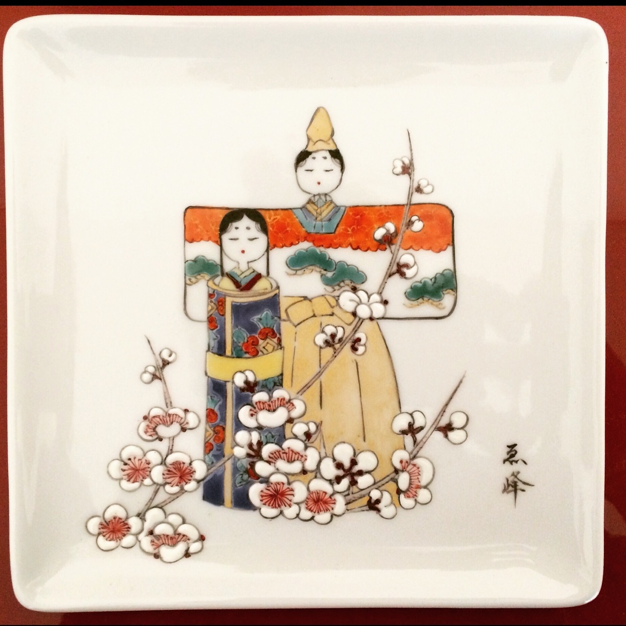 《錢屋塾》ゑ峰　伊賀 恵理子先生に学ぶ有田焼色絵付け『お雛様』