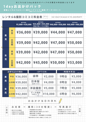 【七五三】撮影プラン