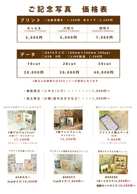 【家族写真・記念写真】撮影プラン