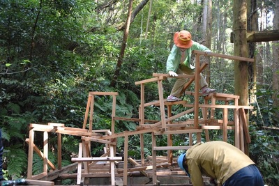 【1/10】おやこ学部・逗子村や　自作羽つきで厄落とし＆巨大カルタ＆どんと焼き