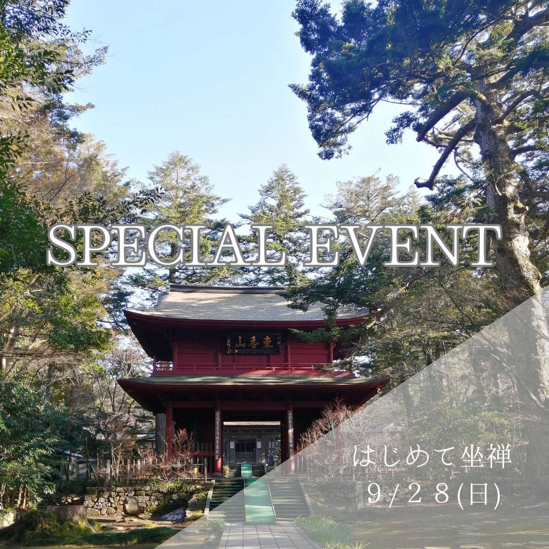 EXPERIENCE　はじめて坐禅🧘🧘‍♀️