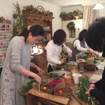 島根県石見地方 オリジナルしめ縄飾りレッスン2025