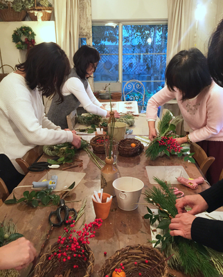 島根県石見地方 オリジナルしめ縄飾りレッスン2025
