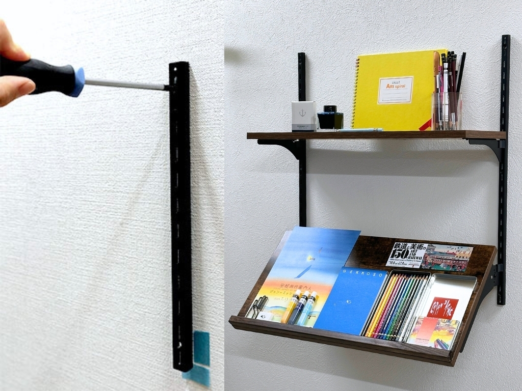 賃貸でも使える！棚柱を使って自分好みの収納を作ろう！