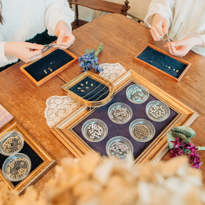 【自由が丘店】ブレスレット ワークショップ「ヴィンテージパーツのブレスレット作り」