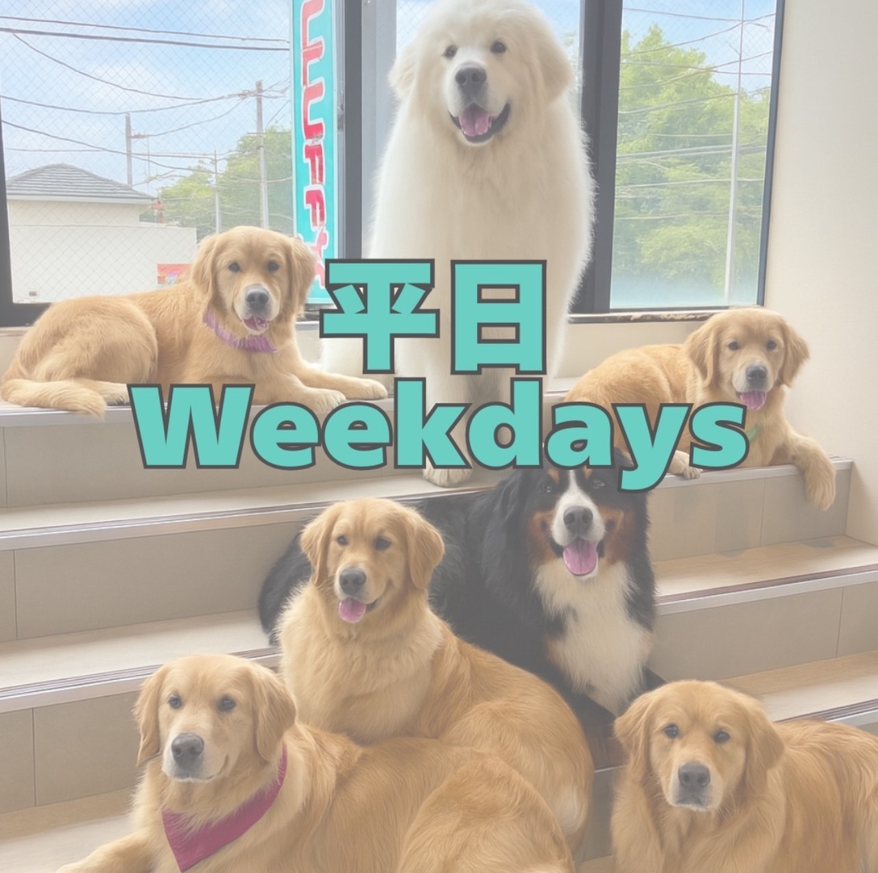 【平日】平日限定価格‼️大型犬パピー達とモフモフ体験🐶