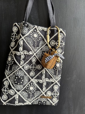 11/3(月・祝) 東京蚤の市・手紙舎雑貨店開催／堀川波・籐編みミニチュアバスケットキーホルダー ワークショップ