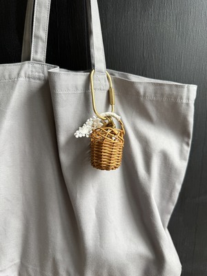 11/3(月・祝) 東京蚤の市・手紙舎雑貨店開催／堀川波・籐編みミニチュアバスケットキーホルダー ワークショップ