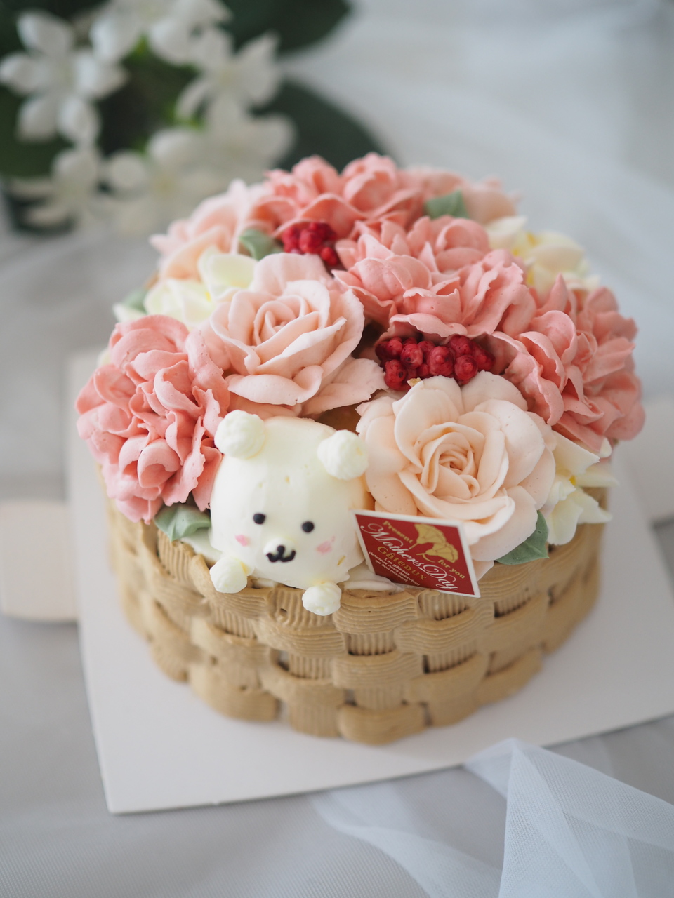 フラワーケーキ1dayレッスン：4/8，4/11 .4/14