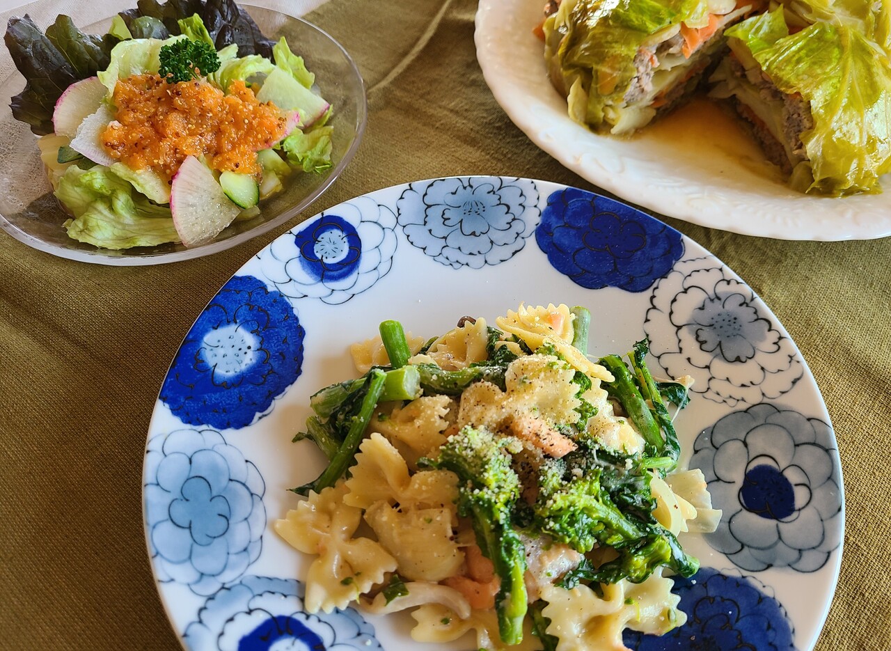 旬の野菜を味わうオンライン料理教室  春野菜（2025.3.30）