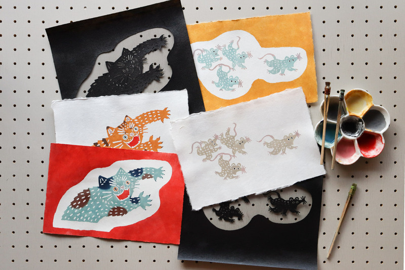 1/11（日）kata kata「型染めワークショップ」at TEGAMISHA BOOKSTORE