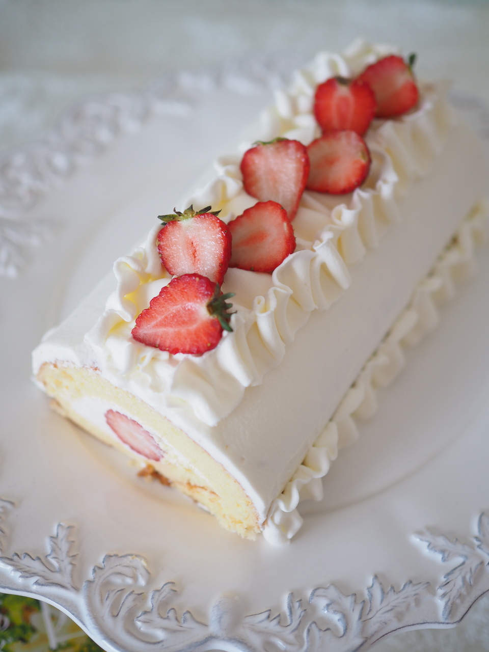 いちごのロールケーキレッスン：4/28