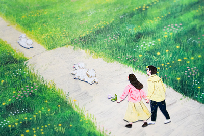 11/1(土) 東京蚤の市・手紙舎雑貨店開催／くのまり「絵の中の主人公になろう！」似顔絵イベント